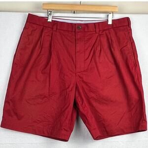 Brooks Brothers RED 9" Stretch Cotton Shorts Men's Plaid Lining W38